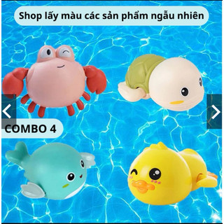 [Set 3 con LẺ = SỈ]Rùa con tự bơi trong nước tạo sự thích thú cho bé khi tắm