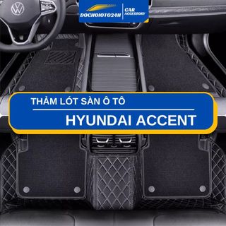 Thảm lót sàn ô tô 6D Hyundai Accent (2018-2023) bảo vệ sàn xe, không mùi, không thấm nước