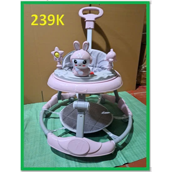 Xe Tròn Tập Đi Có Bàn Ăn Dặm, Có Nhạc, Có Đèn, 2 Nấc - Điều Chỉnh Độ Cao SMBD169