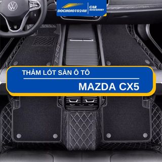 Thảm lót sàn ô tô 6D Mazda Cx5 (2018-2024) bảo vệ sàn xe, không mùi, không thấm nước