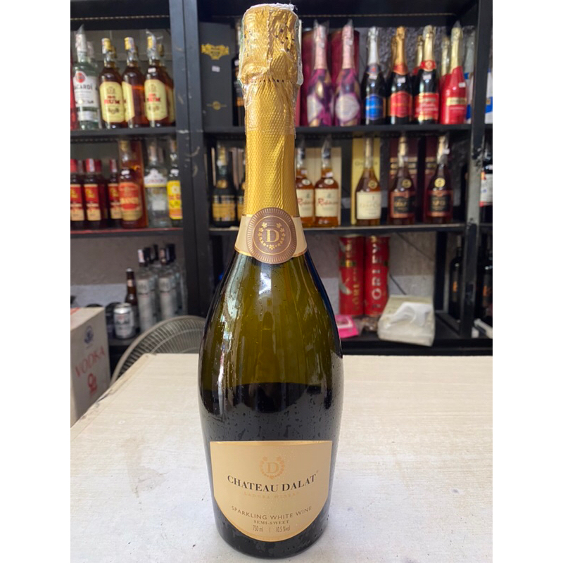 Vang Nổ Trắng Chateau Dalat Sparkling White  10.5% 750mll