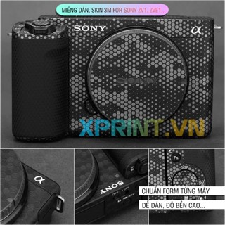 Miếng dán, skin 3M vân nổi 2080 cho máy ảnh sony ZVe10, ZVe1, ZV1, Zve10 II, Z-ve, Zv1 Mark II, Zv-1