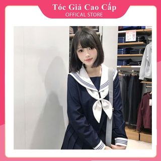 Tóc giả nguyên đầu nữ ngắn mã d3050- kèm ảnh thật, tặng kèm lưới trùm tóc wig, 66F
