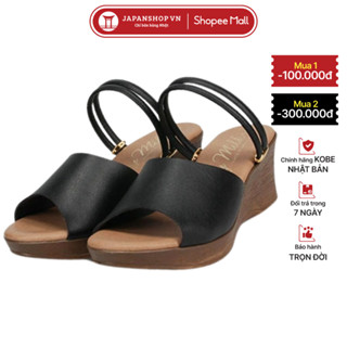 Sandal nữ đế xuồng KOSU cao 6cm siêu êm, nhẹ, chống trơn trượt K-23332 chính hãng Kobe Nhật Bản