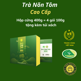 Trà Nõn Tôm Cao Cấp Hộp 400g 4 gói 100g+ túi xách Trà Tâm Thái 999 Trà Nõn Tôm Tân Cương Thái Nguyên