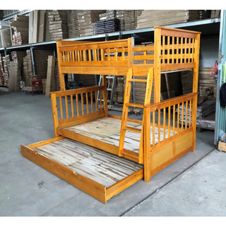 🍁Giường 3 Tầng BF 128 ( Gỗ Tự Nhiên)