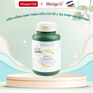 Tinh Dầu Hoa Anh Thảo Hữu Cơ Pháp Nat&Form giúp Cân bằng nội tiết, đẹp da mẫu mới 136g