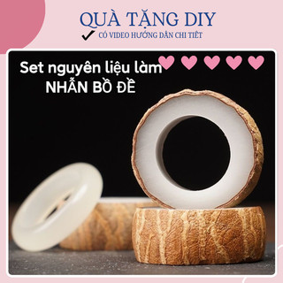 [SẴN HÀNG] Set làm nhẫn hạt bồ đề quà tặng handmade Tự Tay Làm Hết, có video hướng dẫn