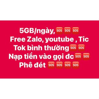 SIM VIETNAMOBILE vào mạng 1 năm 5g/ ngày/ 12 tháng rẻ vô địch
