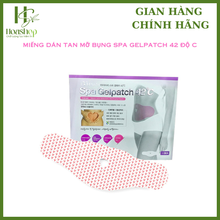 Hộp 5 Miếng Dán Tan Mỡ Bụng Spa Gel Patch