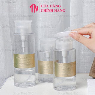 Lọ,Bình nhấn,nhún đựng Acetone, Axeton, cồn chùi gel, chiết mỹ phẩm cao cấp 150ml,200ml,300ml dụng cụ làm móng tay nail