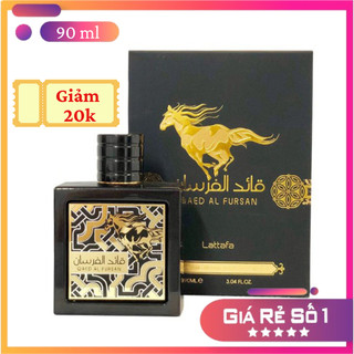 Nước Hoa Dubai Nam Lattafa Qaed Al Fursan 100ml Mùi Hương Ngọt Ngào, Sành Điệu-Đẳng Cấp Mùi Ngựa Dứa Chính Hãng