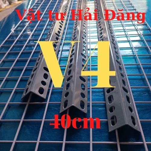 thanh sắt v lỗ v4 (cây V4x4 - dài 40cm ),thanh sắt v lỗ lắp ráp kệ sắt vê