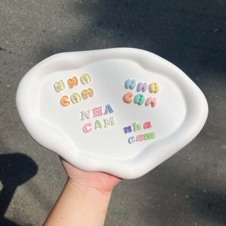 Charm nhựa trang trí có keo nhà cam