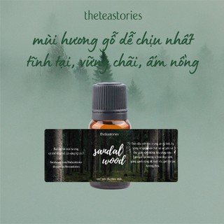 Tinh dầu gỗ đàn hương 10ml trầm lắng, an tuệ nguyên chất kèm thiệp xinh xinh - Liệu pháp mùi hương