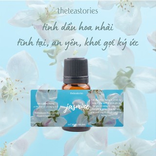 Tinh dầu hoa nhài (jasmine) 10ml nguyên chất giúp thư giãn - Liệu pháp mùi hương