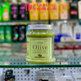 Kem hấp dầu, ủ tóc Olive Hàn Quốc 1000ml giúp tóc suôn mượt dành cho mọi loại tóc và tóc hư tổn
