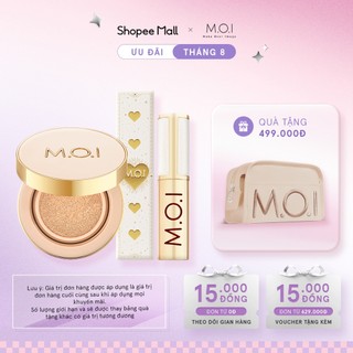 Bộ đôi m.o.i phấn nước premium baby cushion và son kem m.o.i phiên bản mùa lễ hội