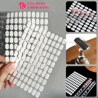 100 miếng dán silicon dán đế móng mẫu tái sử dụng được dụng cụ làm móng tay chuyên nghiệp nghệ thuật nail