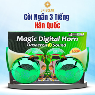 Còi Ngân/Còi Ngân Hàn Quốc/Còi Ngân 3 Tiếng - SAMJI - 12V/24V Dùng Cho Ô Tô/Xe Tải (Kèm RơLe)