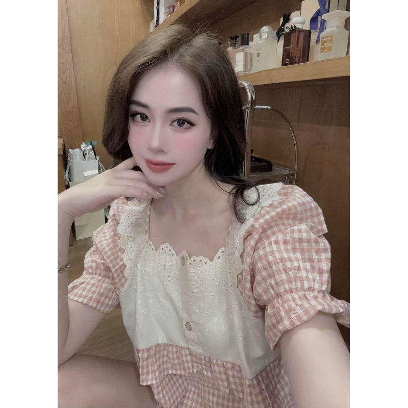 [CHÍNH HÃNG] set ngủ kẻ ULLALA AUTHENTIC (giá gốc 2 tr)