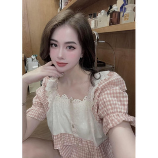 Set ngủ kẻ ullala authentic