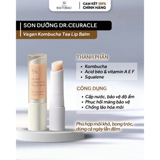 Son dưỡng thuần chay DR.CEURACLE VEGAN KOMBUCHA TEA LIP BALM