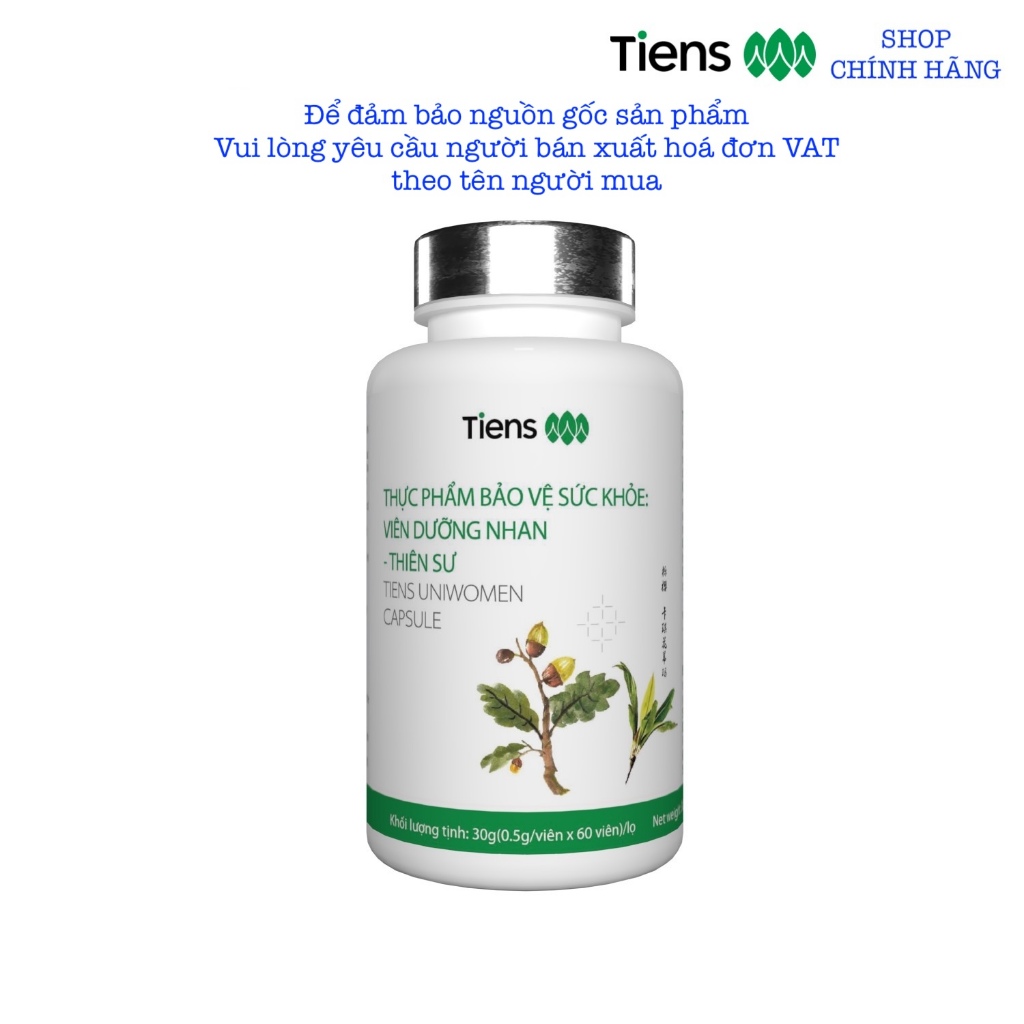  Viên dưỡng nhan Tiens Thiên Sư nữ hoàng thảo dược hộp 60 viên 