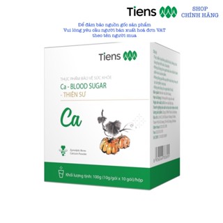  Canxi dành cho người tiểu đường Ca Blood Sugar Tiens Thiên Sư bổ sung canxi hữu cơ hộp 10 gói 