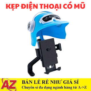 Giá Đỡ Kẹp Điện Thoại Xe Máy Kèm Mũ Che Mưa, Che Nắng