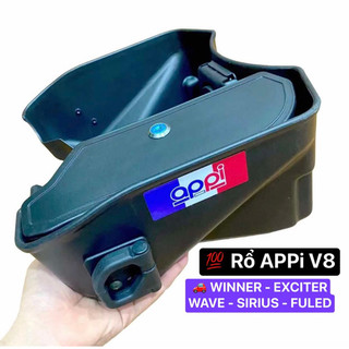 Rổ Nhựa Appi V8 Gắn WINNER V1 - WINNER X - EXCITER 135/150/155 - SIRIUS - WAVE RSX - FUTURE LED