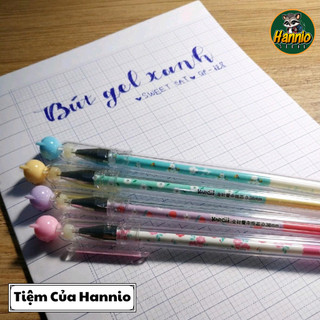 Combo 5 Bút gel xanh nét đẹp ngòi 0.38mm