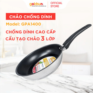  Chảo Chống Dính Đáy Từ Dùng Cho Mọi Loại Bếp 3 Lớp Chống Dính Siêu Bền GPA1400 