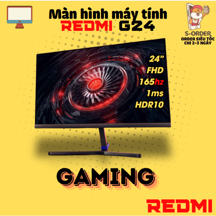 Màn hình máy tính Xiaomi Redmi G24 FHD/FastIPS/165hz/24inch (Chính hãng mới 100%)