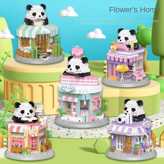  đồ chơi xếp hình cửa hàng gấu trúc panda 11-15cm mini đồ chơi lắp ráp mini nano 3D   HÀNG ĐẸP  dành cho bé yêu 