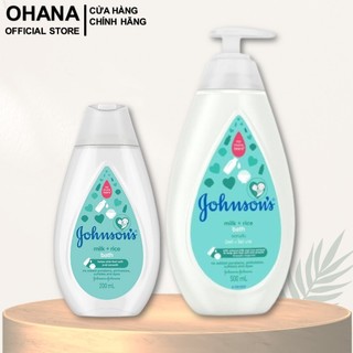 Sữa tắm Johnson's chứa tinh chất dưỡng ẩm từ Sữa và Gạo (200ml/500ml)