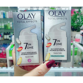   Bản nội địa UK  Combo Kem dưỡng Ngày+Đêm Olay Total Effects 7in1 trắng sáng da mờ nám - Cila House 