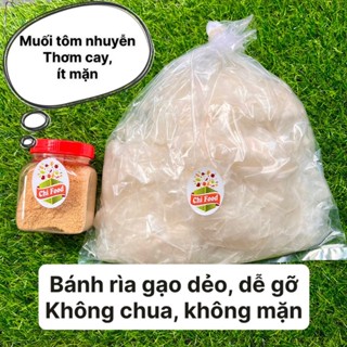 500g bánh tráng muối sặc muối nhuyễn 100g ăn vặt ngon Chi Food bánh tráng phơi sương