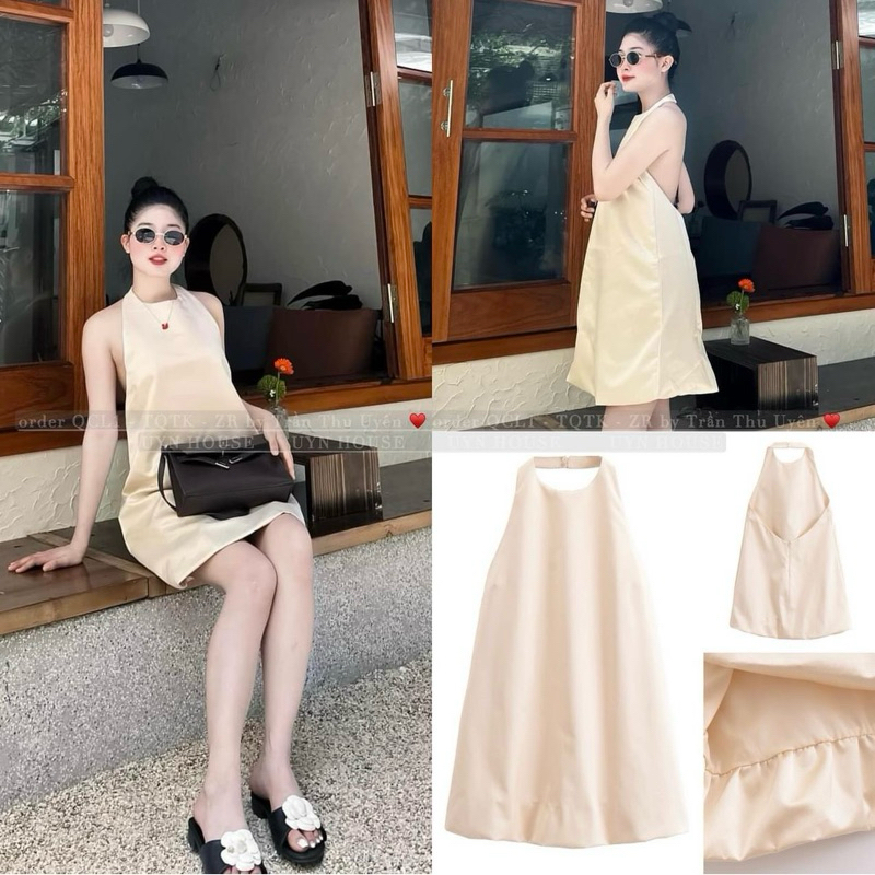 VÁY YẾM HỞ LƯNG DÁNG BÍ ZARA XUẤT