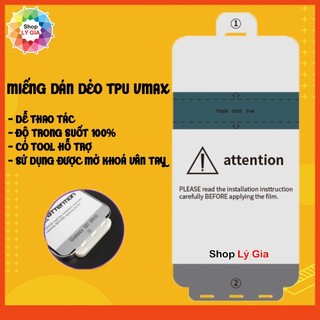 Miếng dán dẻo TPU Vmax full màn hình cho S24 Ultra/ S23 Ultra /S22 / Note 20 Ultra/Note10 Plus/Note 9/S8/S9/S10/S20/S21