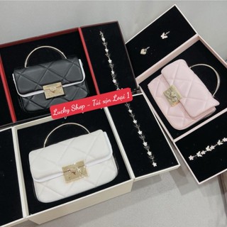  Túi xách nữ túi cn.k trần trám size 18 box quà nơ kèm phụ kiện sang chảnh mẫu mới 2024 #1661- Lucky9store 