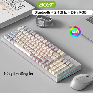 Bàn Phím Chuột Không Dây Acer Bluetooth + 2.4GHz Có Đèn RGB
