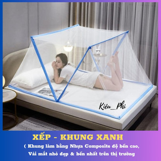 Màn chụp xếp thông minh Kiều Phi - mùng chụp tự bung cao cấp ngủ gấp gọn tiện dụng
