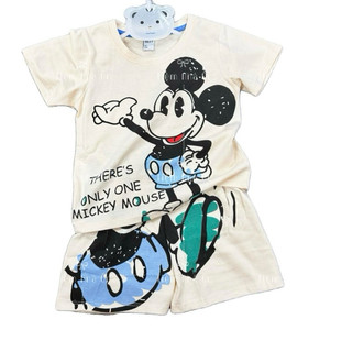 Set bộ cotton hoạ tiết hoạt hình xinh xắn cho bé chất cotton thoáng khí, thấm hút mồ hôi.
