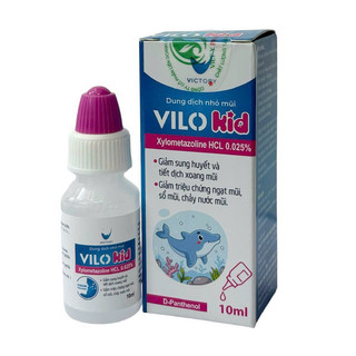 Vilo kid 10ml nhỏ mũi giảm nghẹt mũi , sổ mũi chảy nuớc mũi