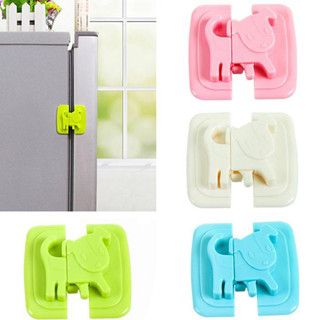 Khóa tủ lạnh , khóa tủ đồ mini, dụng cụ tiện ích cho nhà có trẻ nhỏ, chốt khóa cửa tủ lạnh, ngăn tủ hình thú