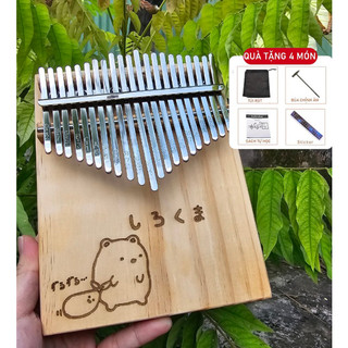 Đàn kalimba GẤU BEAR CUTE gỗ 21 phím khắc nốt, nhiều hình cute, đầy đủ phụ kiện GUITARMUSIC- GIÁ RẺ