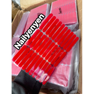 Băng keo đỏ trong suốt dán nailbox cắt sẵn