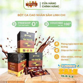 Bột ca cao Tiên Thảo Chi nhân sâm linh chi bổ sung dưỡng chất rất cần thiết cho cơ thể