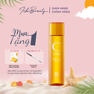 Nước hoa hồng Vitamin C Meishoku C Vita Bright Up Lotion dưỡng ẩm làm sáng da Vit C trái cây Nhật Bản 150ml | Ichibeauty